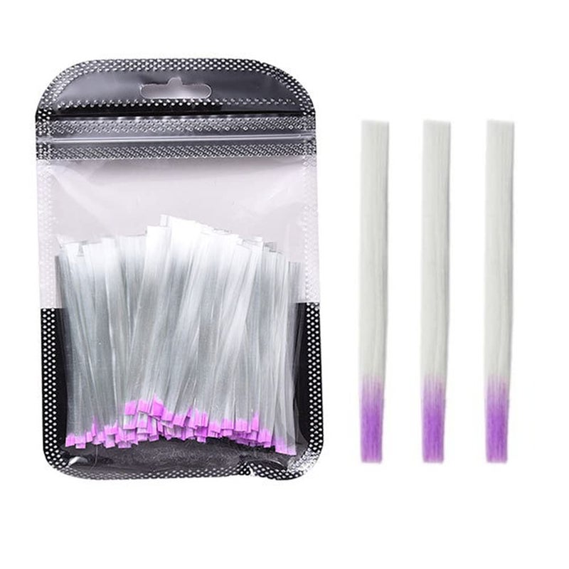 Luzen 100Pcs Professional Fiberglass Nail Extension Accessories Nail Art Extension Fiber Manicure Nail Extension Repair Tool for DIY Nail Art Salon and Home Use - Image 1