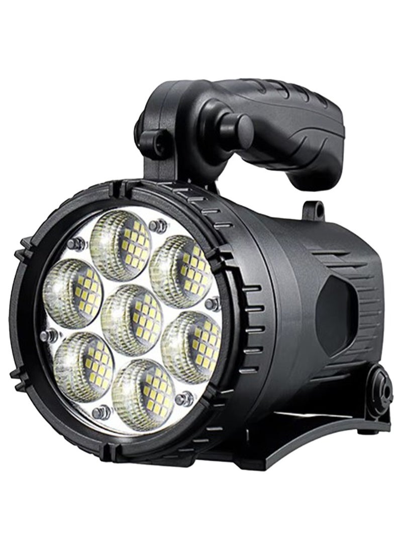 Generic Emergency Lights strong light long range searchlight W866A High Lumens Dual Light LED Front and Rear Flashlight, Rechargeable, 3 Moods light , Power Bank, with Charging Cable Function Work Light Flashlight Work Lamp, Waterproof  - Image 1