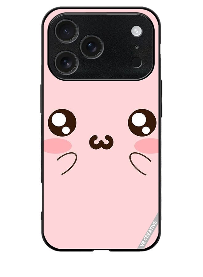 Protective Case Cover For Apple iPhone 17 Pro Max Cute Eyes Pink Design Multicolour