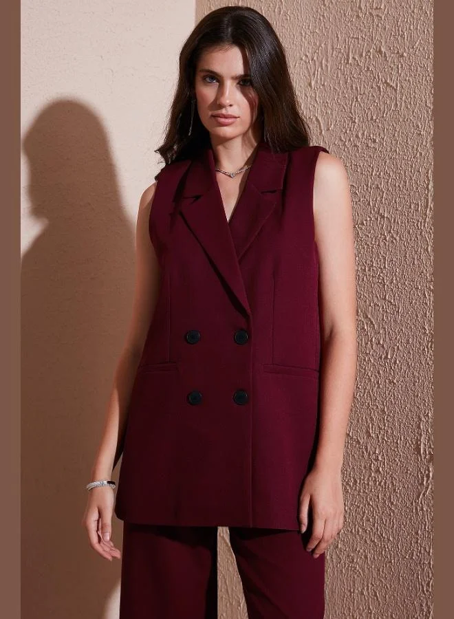 ليلا سترة نسائية بدون أكمام بياقة أحادية وقصة فضفاضة من ليلا