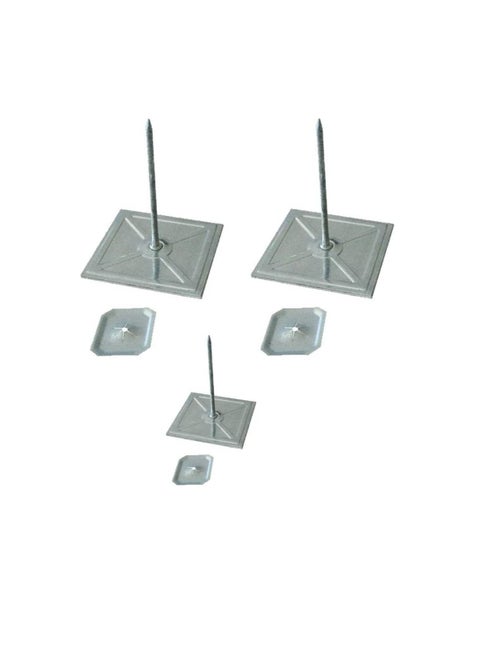 Self-Stuck Up Stick Stuck-up Adhesive Insulation Foam Pin with Lock Washer for Attaching Insulating Materials on Smooth Surfaces 2x2x2 Inch (Pack of 50, 2x2x2 Inch)