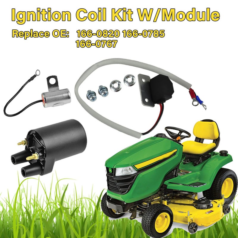 CNPAPC 166-0820 166-0785 Ignition Coil Kits W/Ignition Module Compatible With Onan P218g/P220g for John Deere 316 317 318 420 Replaces Onan 166-0767 Ignition Control Module - Image 2