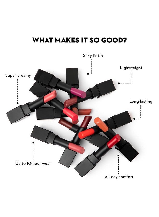 شوجر كوزماتيكس أحمر شفاه لا يقاوم من SUGAR Cosmetics Nothing Else Matter للنساء | يدوم حتى 8 ساعات أو أكثر | غني بفيتامين E | نباتي 100% | 3.2 جم - 12 Teak Over - Image 3