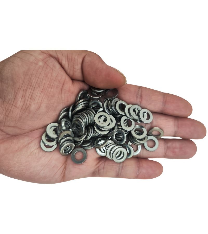 Stainless Steel Flat Washers M10 50 Pieces For Screws Bolts - Image 3