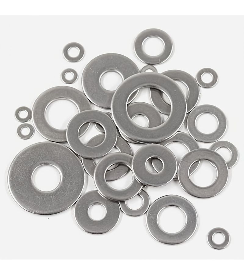 Stainless Steel Flat Washers M10 50 Pieces For Screws Bolts - Image 4