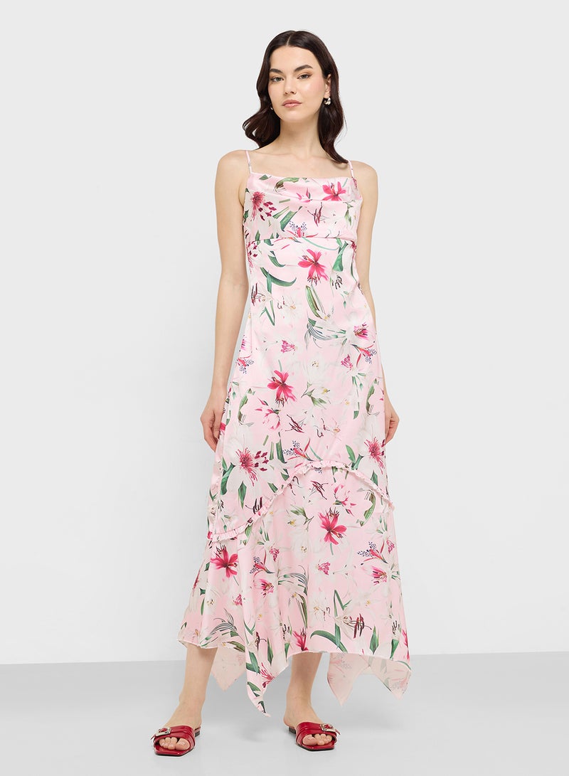 Ginger Floral Hankerchief Dress  - Image 1