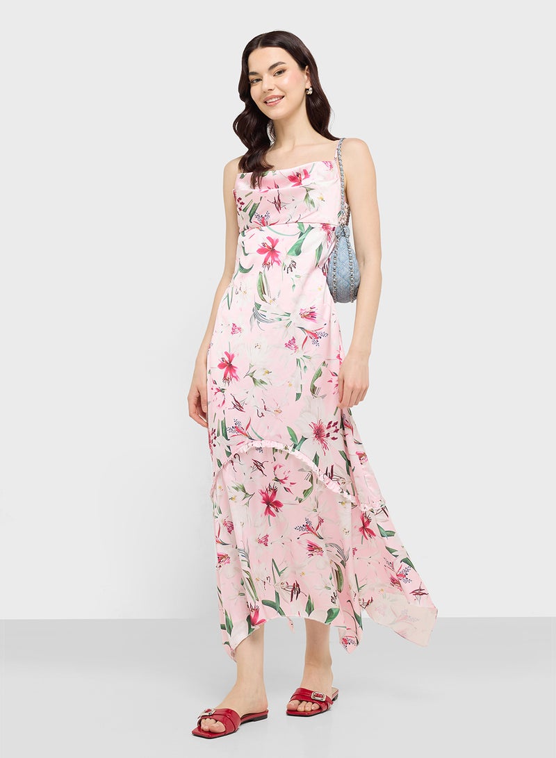 Ginger Floral Hankerchief Dress  - Image 4