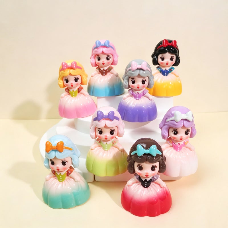 Multicolor Princess Cartoon Resin Figure Ornament - Image 3