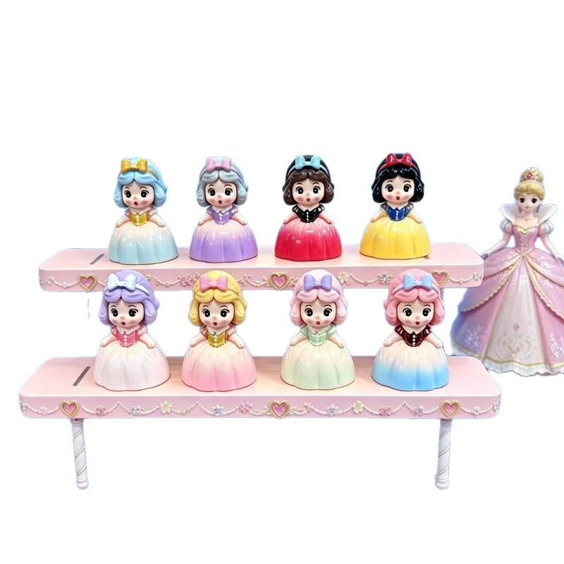 Multicolor Princess Cartoon Resin Figure Ornament - Image 5