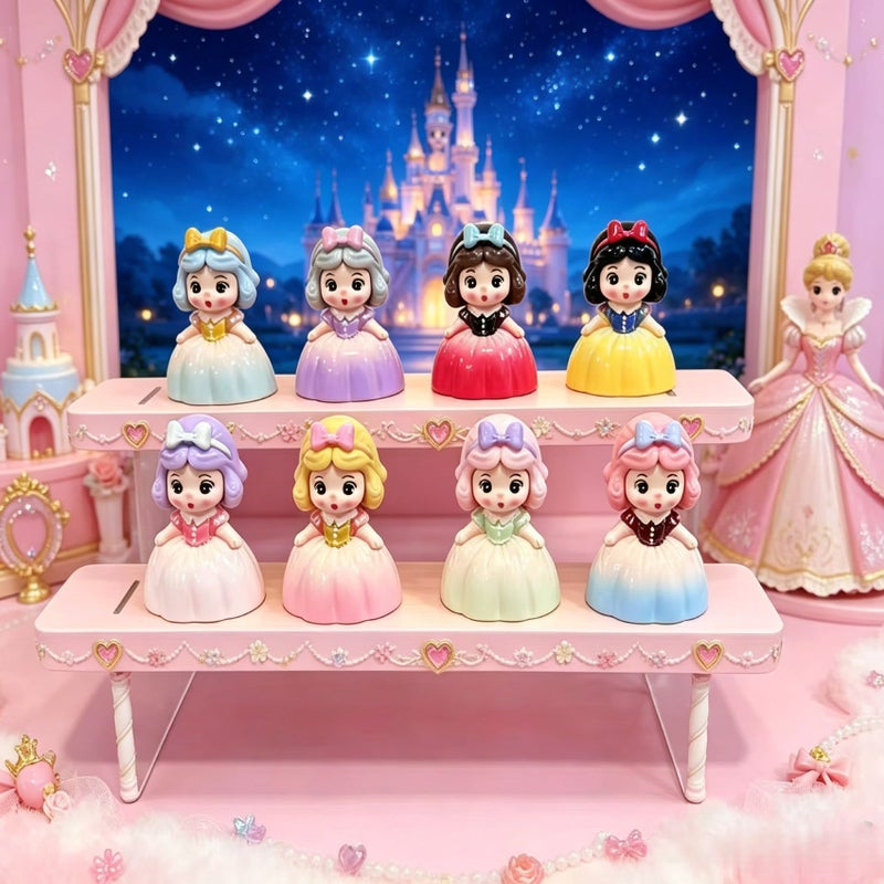 Multicolor Princess Cartoon Resin Figure Ornament - Image 1