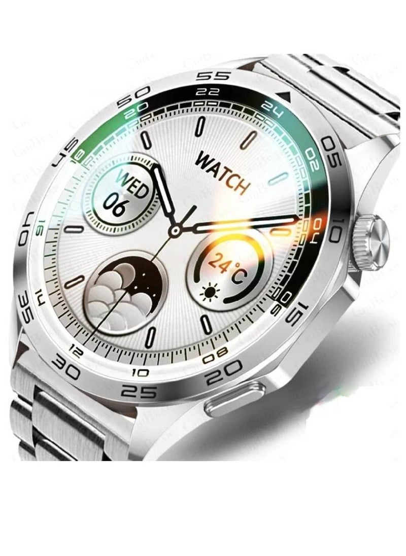 HYX - Germany New Bluetooth Calling Fitness Tracker With Heart Rate Sleep Monitor Smart Watch IP68 Waterproof For iPhone Android Silver - Image 1