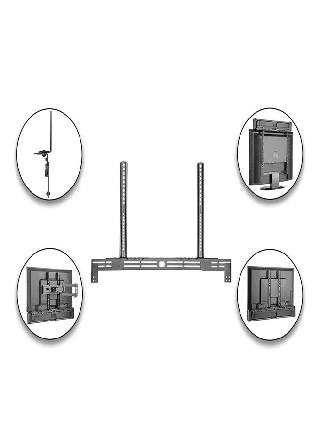 Skill Tech SH 55SB Universal Soundbar Bracket with Adjustable Depth, Dimensions 81x1044x550mm, Max Load 10kg – Black  - Image 3