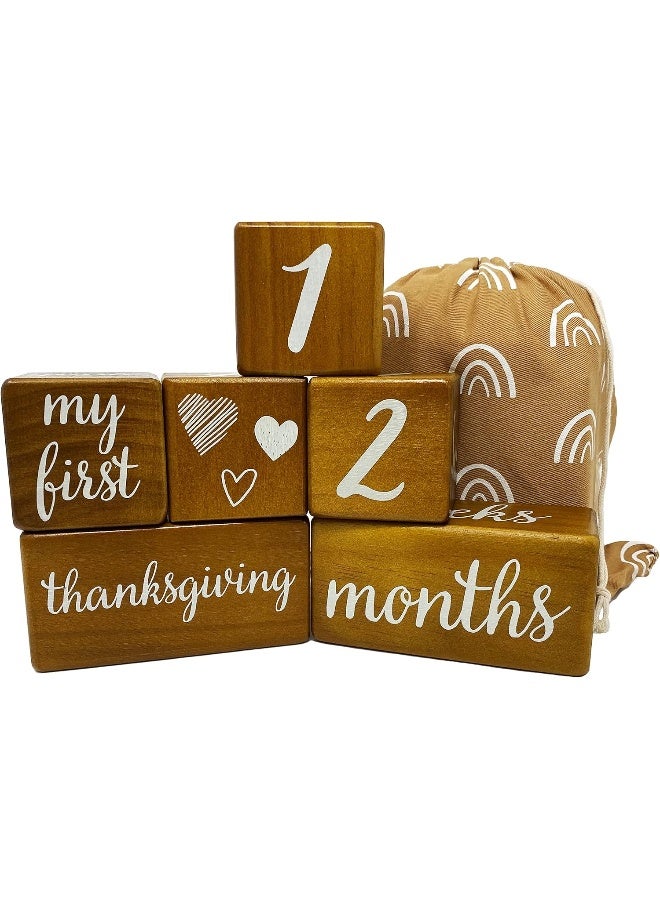 Pondering Pine Baby Milestone Blocks - Image 1