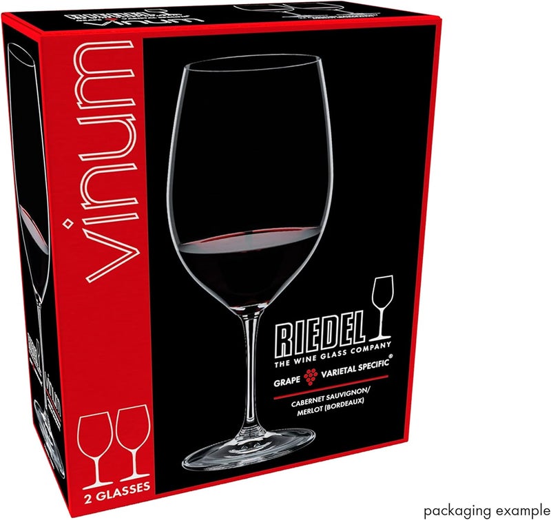 Riedel Vinum Cabernet/Merlot Wine Glasses, Set of 2, 610ml - Crystal - Image 5