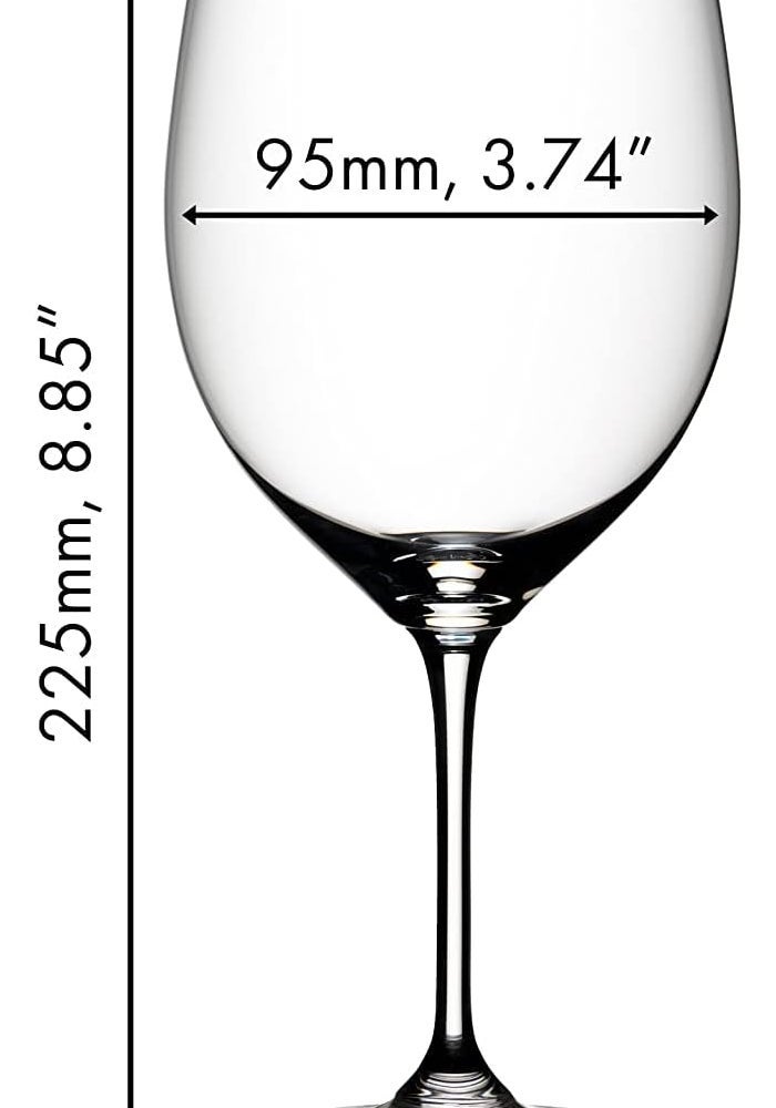 Riedel Vinum Cabernet/Merlot Wine Glasses, Set of 2, 610ml - Crystal - Image 4