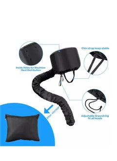 BLUE CORAL Soft Bonnet Hood Hairdryer Attachment, Adjustable Hooded Bonnet for Hand Held Hair Dryer - Drying Styling Curling Deep Conditioning (Silver)  - Image 3