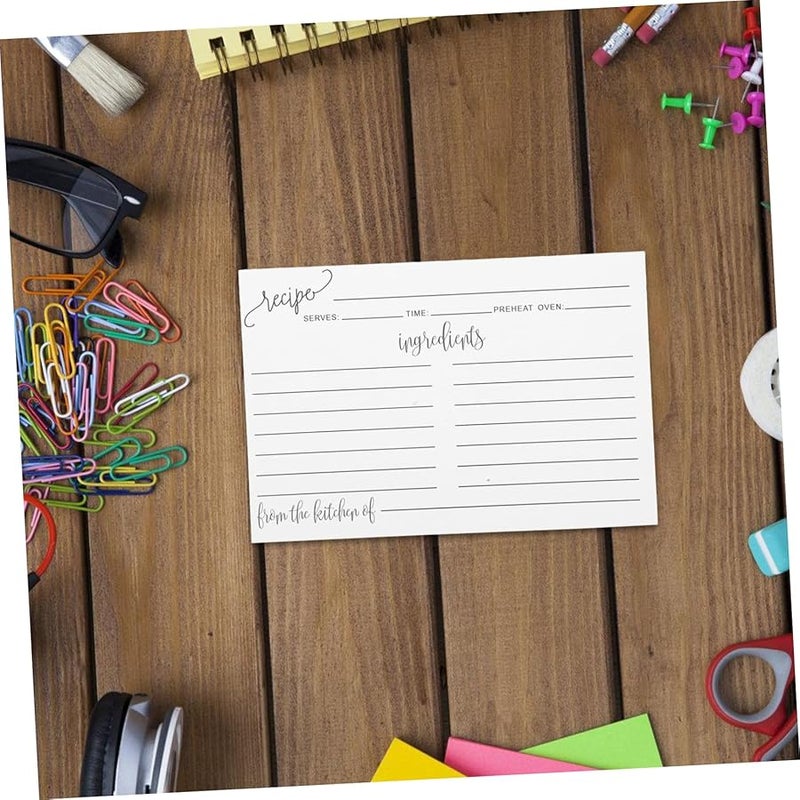 50pcs Rustic Recipe Cards Double Sided Blank Note Cards For Cooking Lunch Recording - Image 5