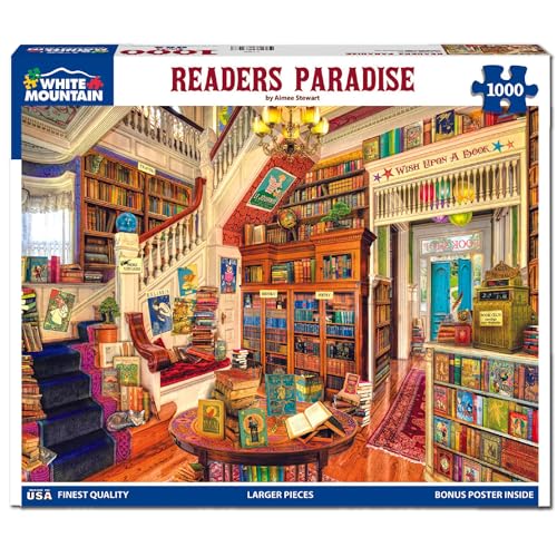 White Mountain Puzzles Readers Paradise - 1000 Piece Jigsaw Puzzle - Image 1