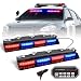 HLauto 604N Emergency Dash Strobe Lights 2x168 inch Red Blue Security Light wTake Down 48 LED Safety Flashing Warning Hazard Interior Windshield Light Bar for Trucks Vehicles - Image 2
