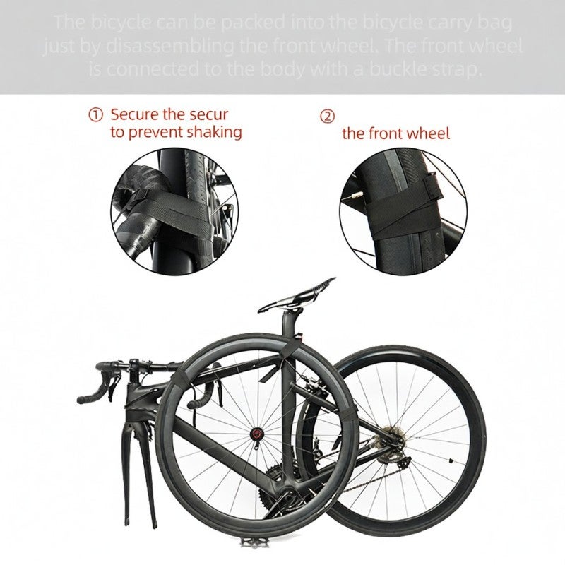 wheel up Portable Bike Carry Bag Oxford Cloth Bicycle Transport Storage Case for 27.5in Mountain Bike - Image 5