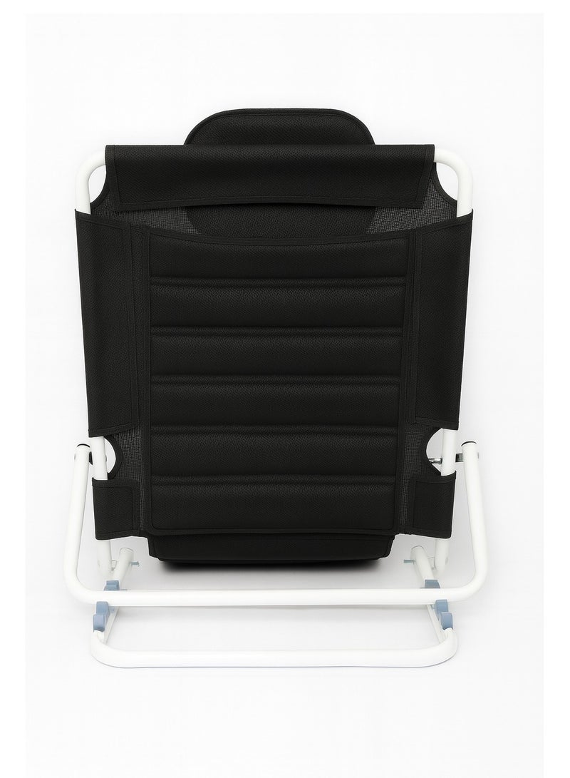 مسند ظهر مبطن قابل للطى نسيج (PVC) مسامى - 6 درجات ميل - تصميم متين - Image 4