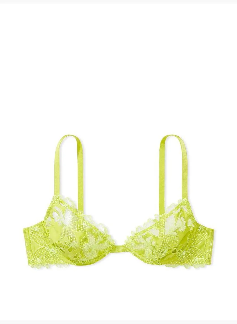 Victoria's Secret Fishnet Lace Peekaboo Low-Cut Demi Bra