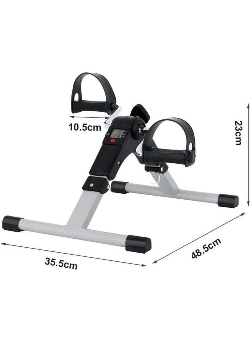 JAJEEK Mini Pedal Exercise Bike | Adjustable Resistance & Digital Display | Foldable Portable Cycle for Leg & Arm Workout | Home & Office Fitness & Physiotherapy Under Desk Exerciser – Compact Design - Image 2