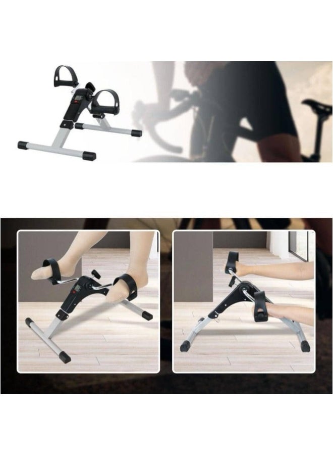 JAJEEK Mini Pedal Exercise Bike | Adjustable Resistance & Digital Display | Foldable Portable Cycle for Leg & Arm Workout | Home & Office Fitness & Physiotherapy Under Desk Exerciser – Compact Design - Image 4