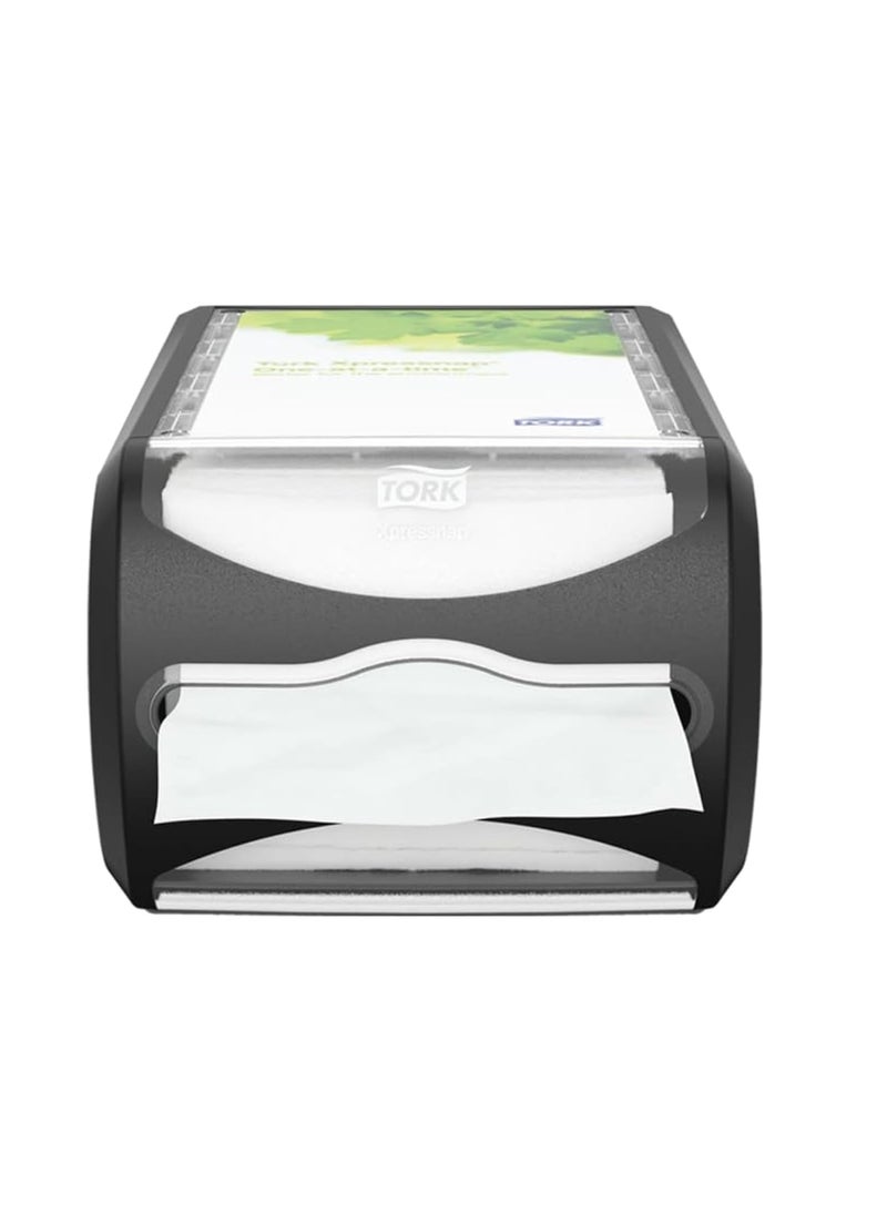 Tork Tork Xpressnap Counter Napkin Dispenser Black N4 Versatile Design Signature Range 57 x 75 x 121 6432000  - Image 1