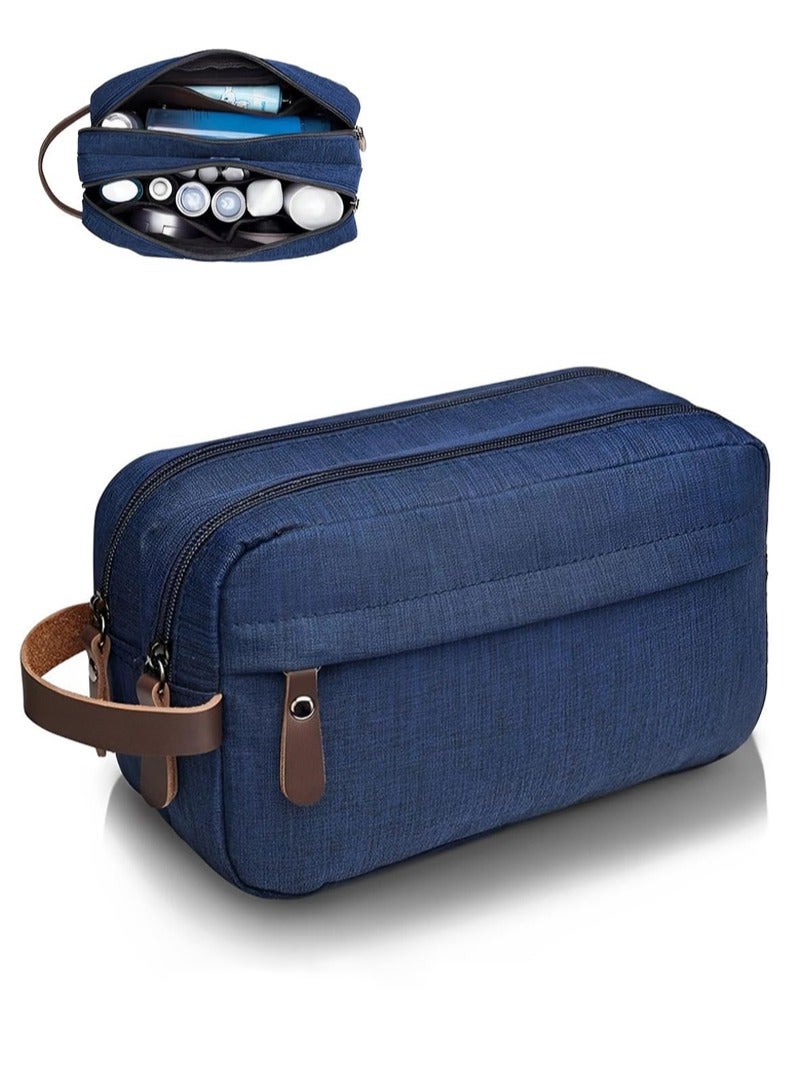 Men's Handbag, Travel Bathroom Bags with Two Compartments, Portable Handbag for Men and Women  - Image 1
