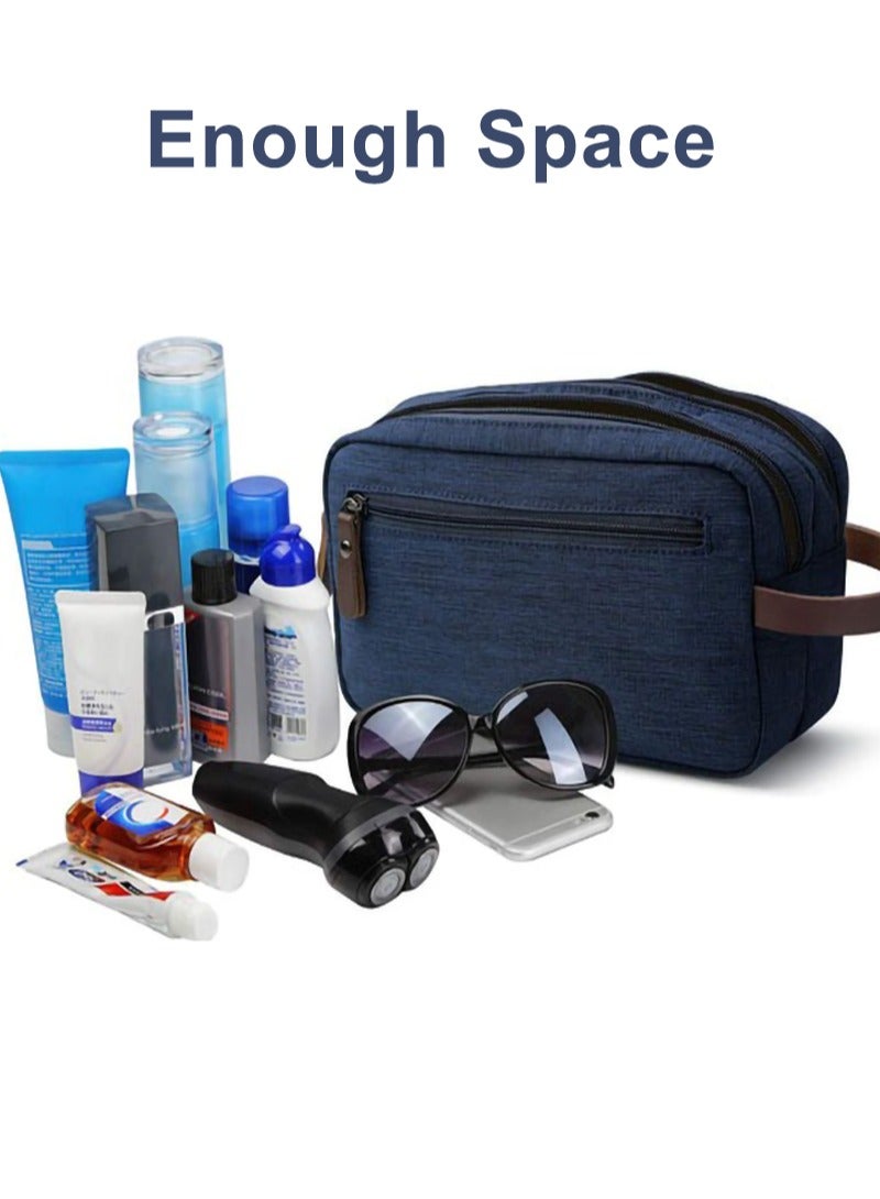 Men's Handbag, Travel Bathroom Bags with Two Compartments, Portable Handbag for Men and Women  - Image 2