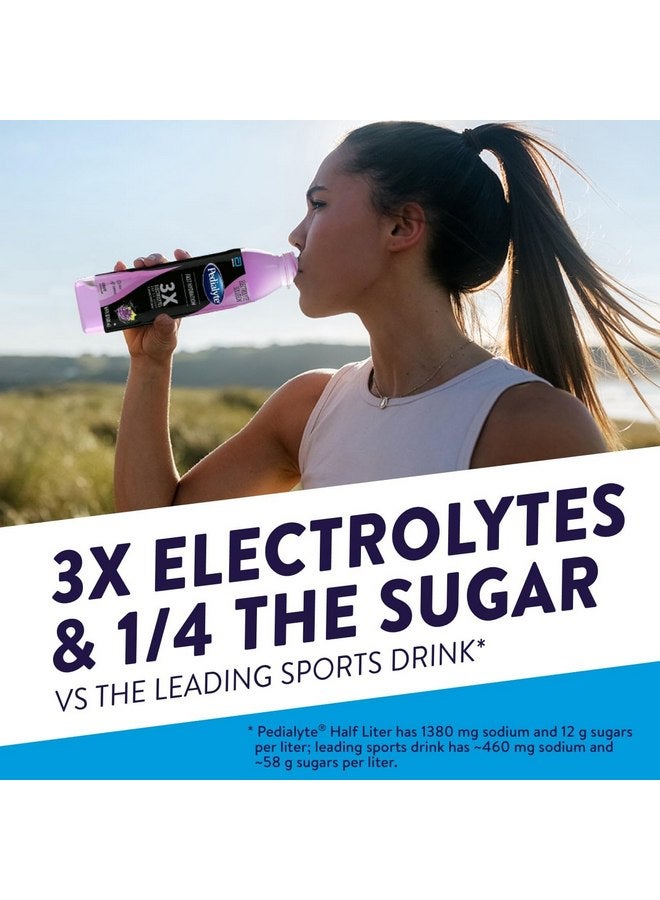 Pedialyte Electrolyte Solution, Grape, Hydration Drink, 1 bottle, half liter each - Image 3