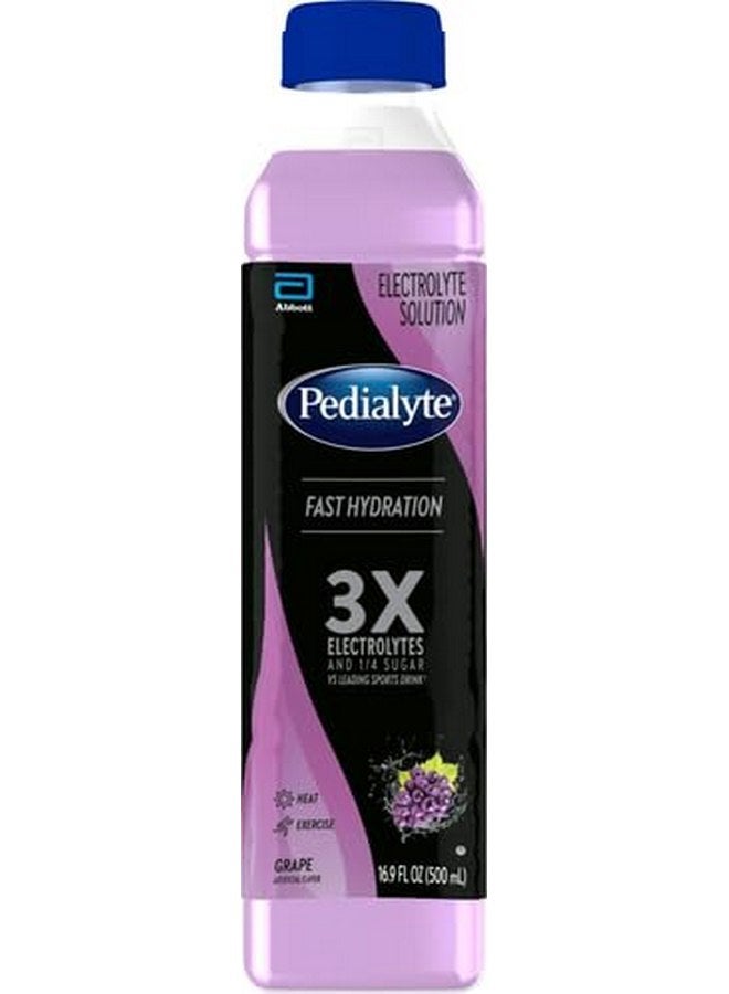 Pedialyte Electrolyte Solution, Grape, Hydration Drink, 1 bottle, half liter each - Image 4