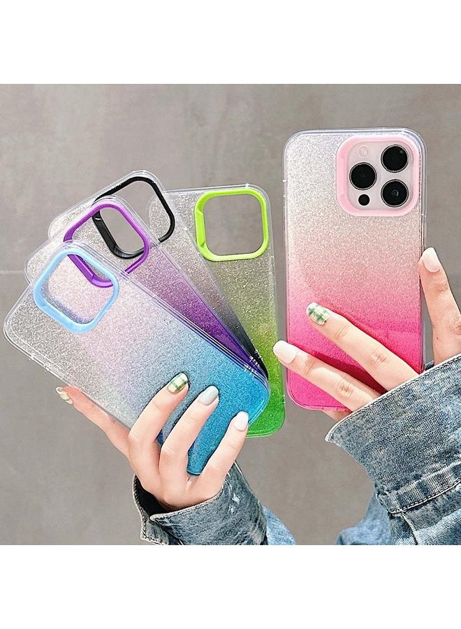 S-TOP Case For iPhone 14 Pro Max Double Sided IMD Gradient Glitter PC Phone Case - Image 2