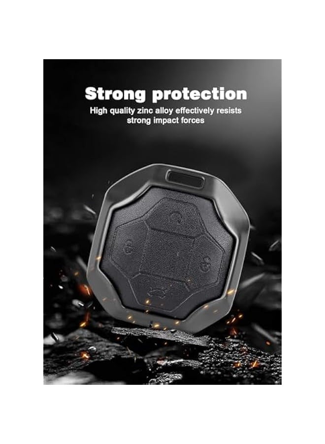 Topleo Jetour Traveller T2 Key Fob Protectors Compatible Car Keychain with | Jetour T2 Accessories & Durable Alloy Key Case Anti Fall and Wear-resistant. Alloy Key Wraps Encase Car Keys. (Black) - Image 5