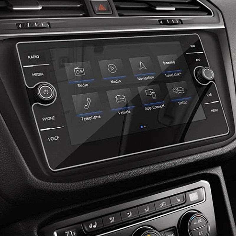 INTGET Navigation Screen Protector for 2024 2023 2022 2021 VW Volkswagen Tiguan Atlas Accessories 2020 2019 2018 SE SEL R-Line Car GPS Tempered Glass Center Touch Screen Display Touchscreen Protective - Image 1