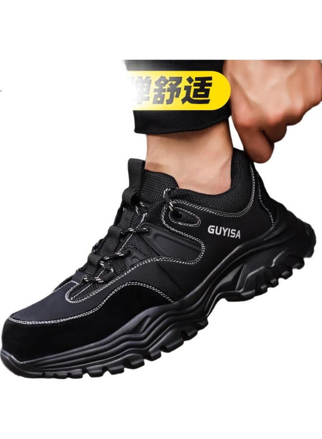 GUYISA Men'S Winter Steel Toe Safety Shoes Anti-Smashing Anti-Piercing Lightweight Soft Bottom Safety Work Site Functional Shoes 3102 38 - Image 1