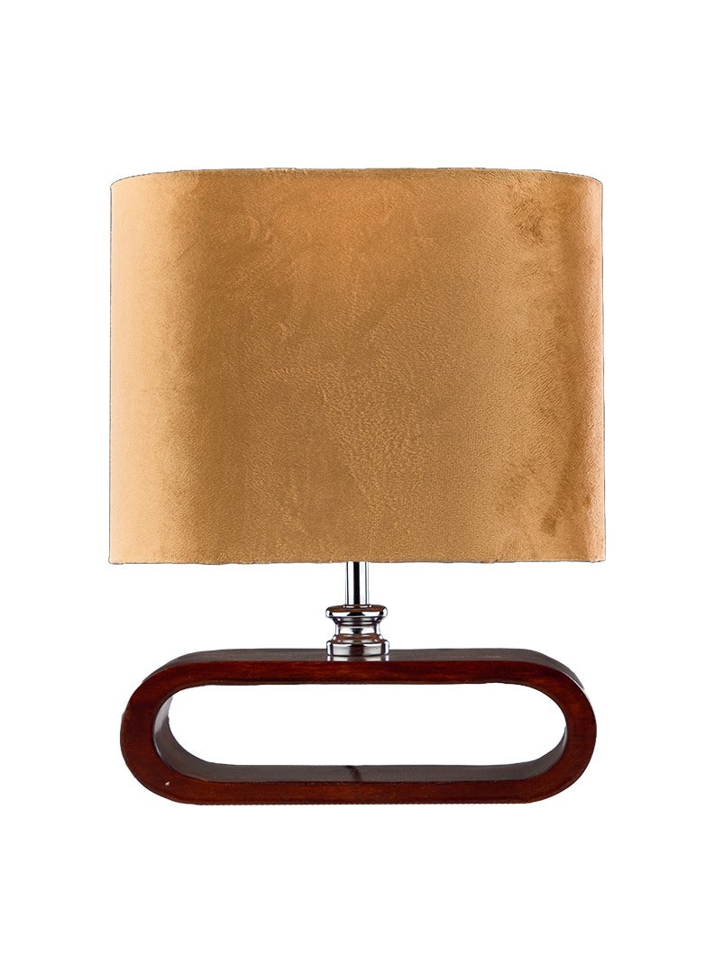 NAGAFA SHOP Curve 1 Lamp Dark Red Shapoo Beige Table Lamp 