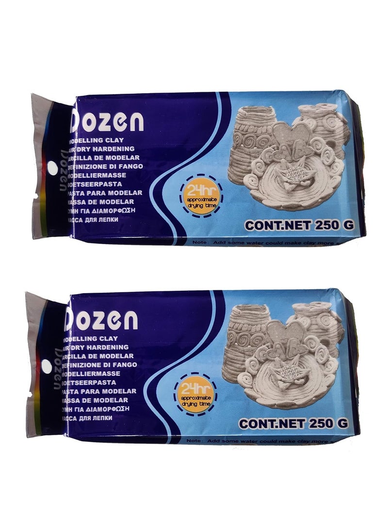HOUSE HATCH HOUSE HATCH Dozen Modelling Clay 250g White Pack of 2 