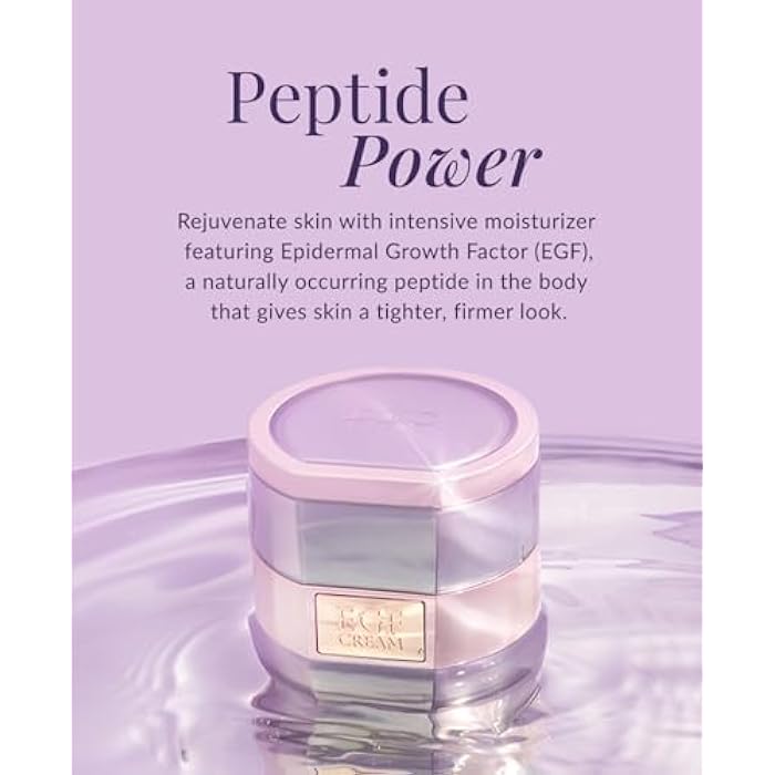 DHC EGF Cream, Hydrating Peptide Moisturizer, Collagen, Skin-Renewing, Firmness and Radiance, Fragrance and Colorant Free, Ideal for All Skin Types, 1.2 oz. Net wt. - Image 2