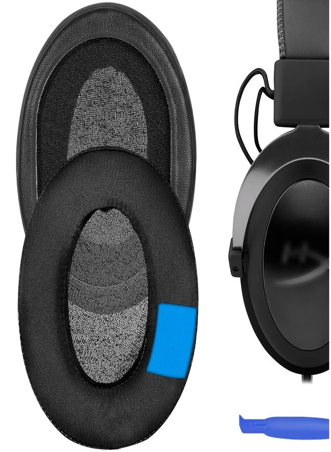 Geekria Sport Extra Thick Cooling Gel Replacement Ear Pads for HyperX Cloud III/II/Alpha/Flight/Stinger/Revolver S Headphones Ear Cushions, Repair Parts (Black) - Image 1