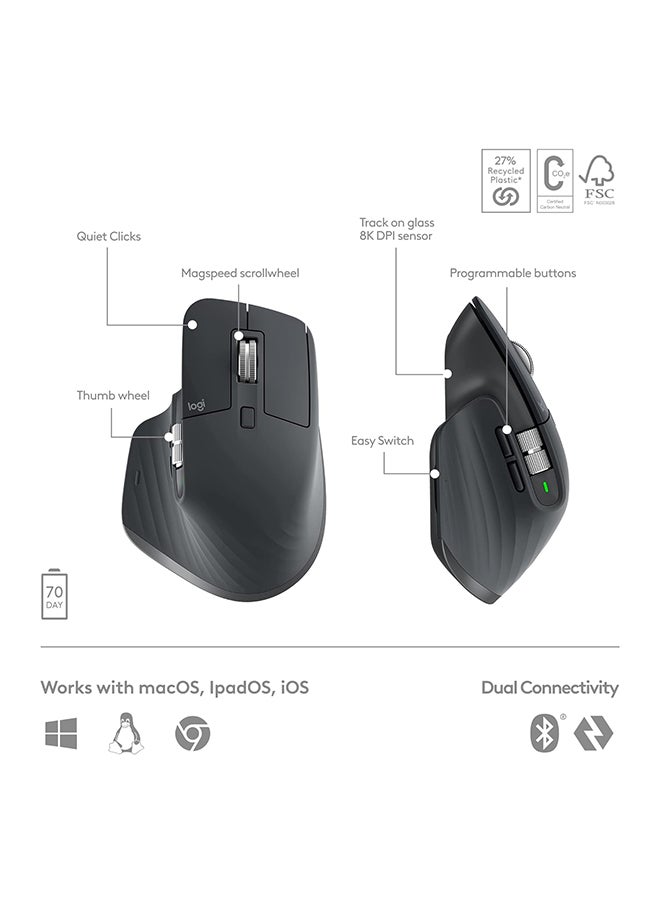 Logitech Mx Keys Combo for Business | Gen 2-GRAPHITE Graphite - Image 3