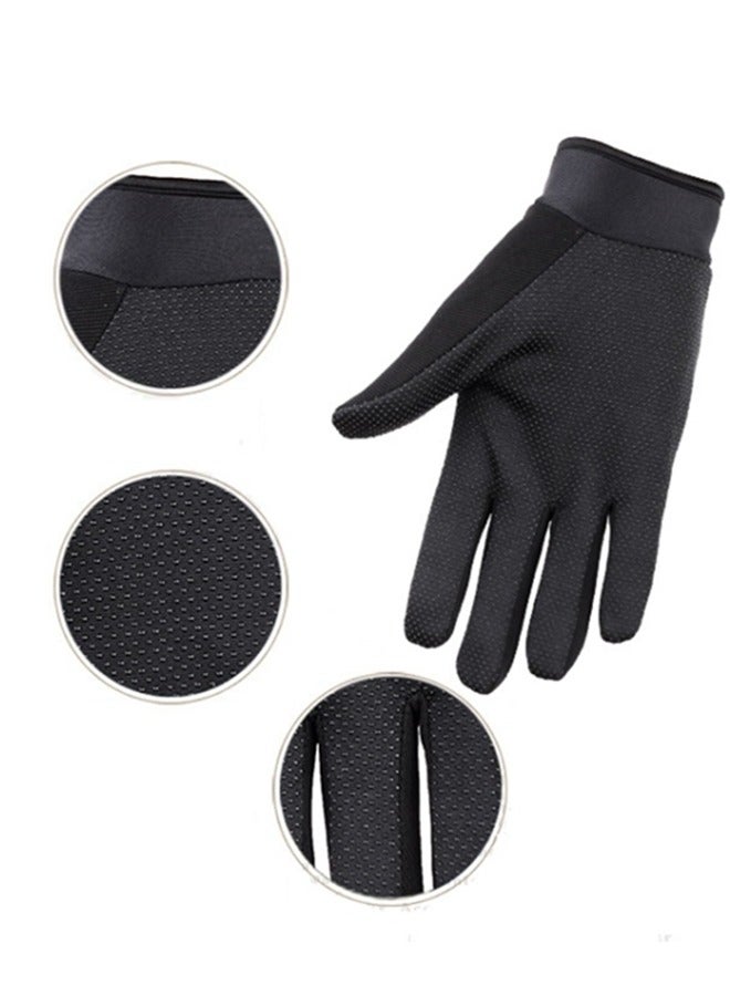 Beauenty Tactical Gloves Men's Full Finger Gloves Protective Equipment Gloves Sports Gloves Motorcycle Shooting Horseback Paintball Racing Rock Climbing Mountaineering Equipment (black L) - Image 5