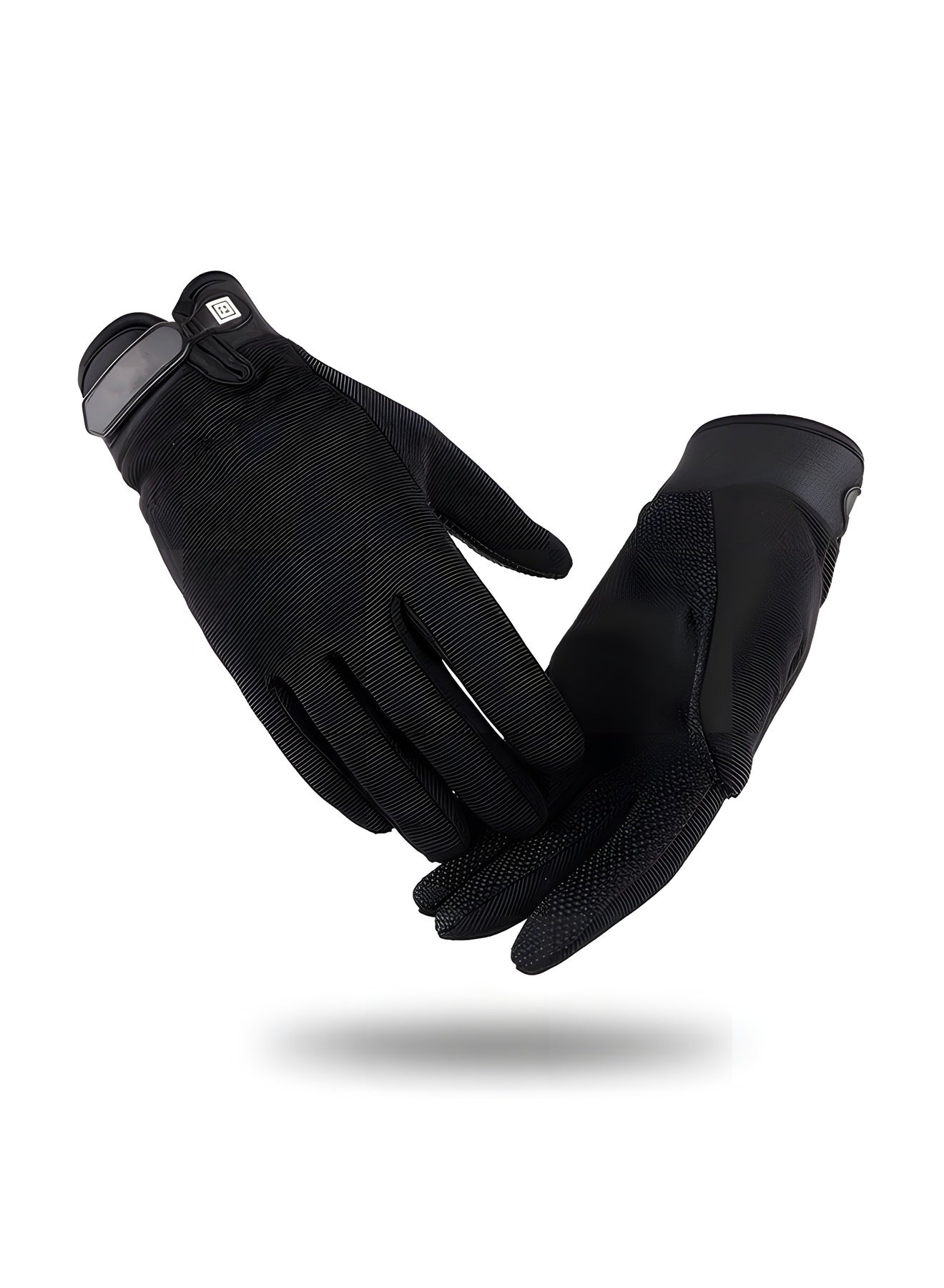 Tactical Gloves Men's Full Finger Gloves Protective Equipment Gloves Sports Gloves Motorcycle Shooting Horseback Paintball Racing Rock Climbing Mountaineering Equipment (black L)