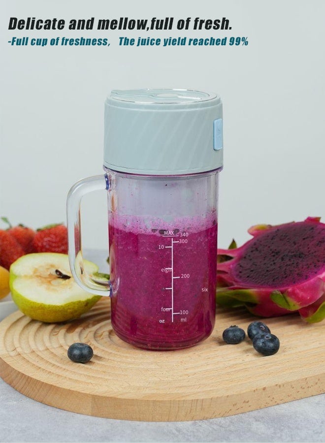 HOMESTAR Portable Blenders, Body with Handle, Portable Personal Blender, Blade Mixing System Travel Blend USB-C Rechargeable Blender Milkshake Freezer Gym/Kitchen - Image 4