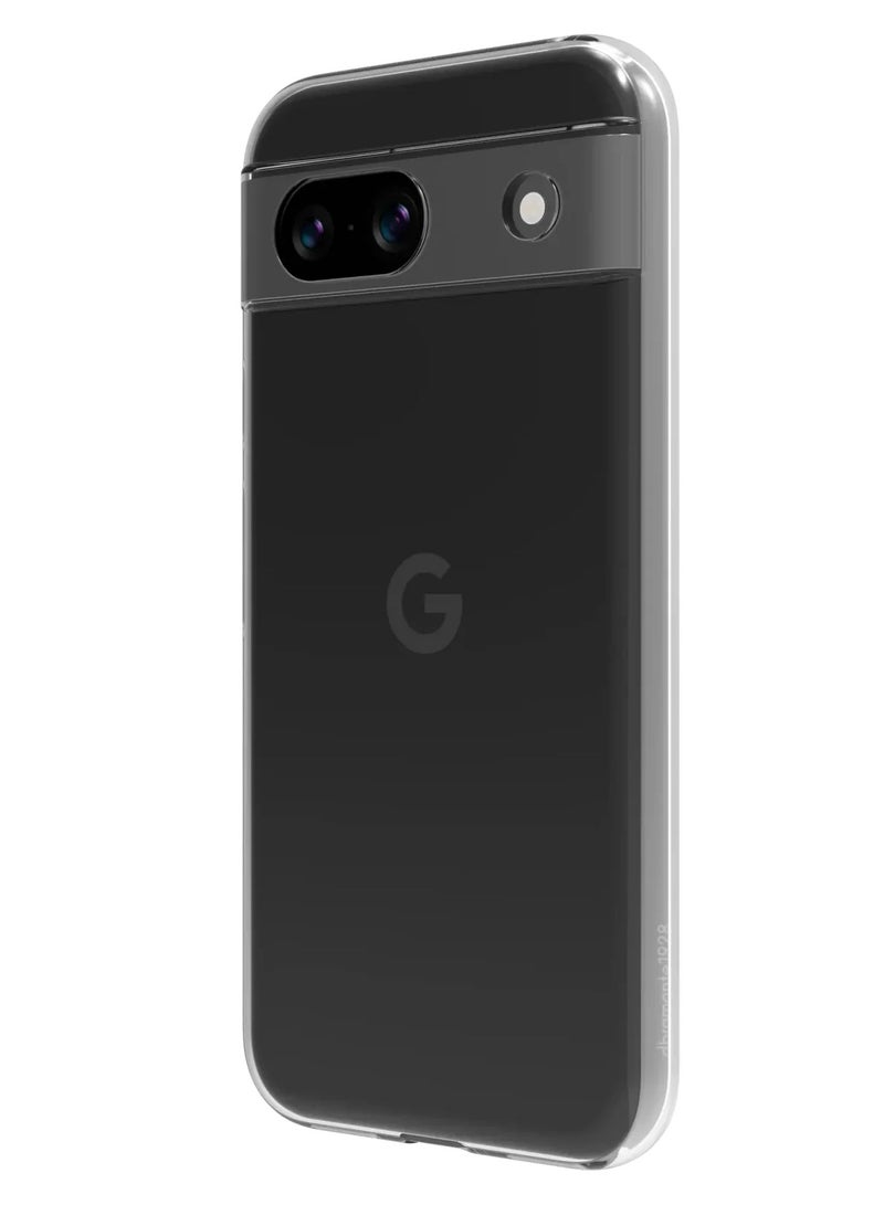 Clear Transparent Phone Case Google Pixel 8A – Slim Ulta Thin Hard TPU Shockproof Cover, Anti-Yellowing Crystal Clear Protective Back Case with Camera Protection - Image 4