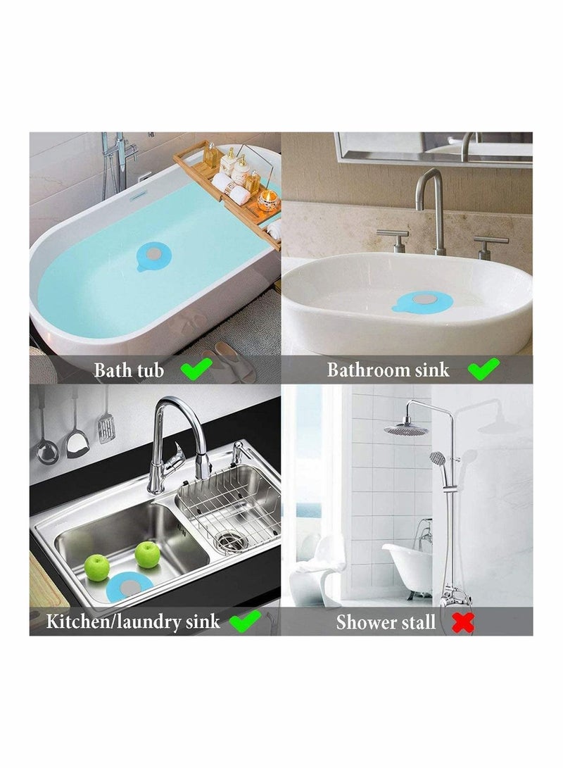 Bathtub Drain Stoppers Universal Silicone Bath Stopper, Plug Tub for Sinks, Bathroom, Kitchen, Shower, Floor Drains, Deodorant Stopper Home and Hotel, 1 Pack - Image 4