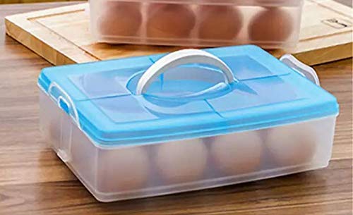 RETSPHIX 12 Grid Egg Storage Box for Egg Storage Container Holder with Lid and Tray Plastic Carrier Cases Refrigerator Fridge Kitchen Food Storage Box Outdoor EGG BOX 12 GRID - Image 2