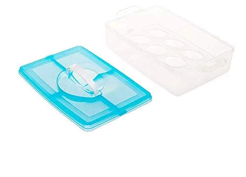 RETSPHIX 12 Grid Egg Storage Box for Egg Storage Container Holder with Lid and Tray Plastic Carrier Cases Refrigerator Fridge Kitchen Food Storage Box Outdoor EGG BOX 12 GRID - Image 3