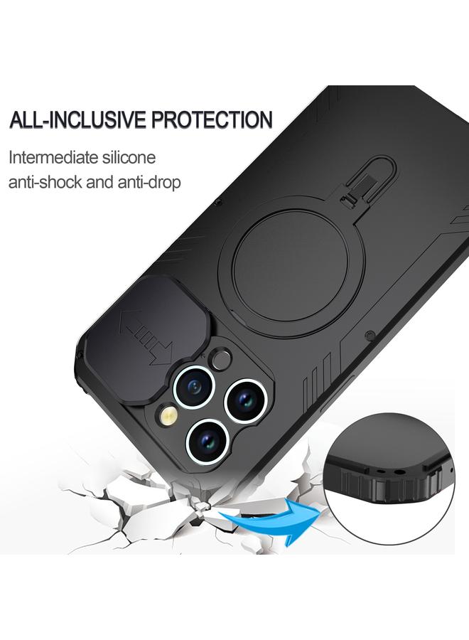 S-TOP Case For iPhone 15 Pro Camera Shield MagSafe Holder Life Waterproof Phone Case - Image 3